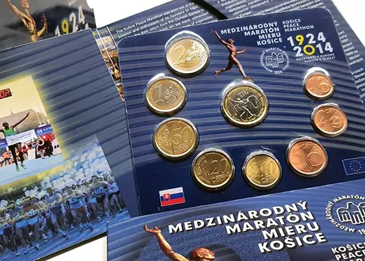 Kosice Peace Marathon coins